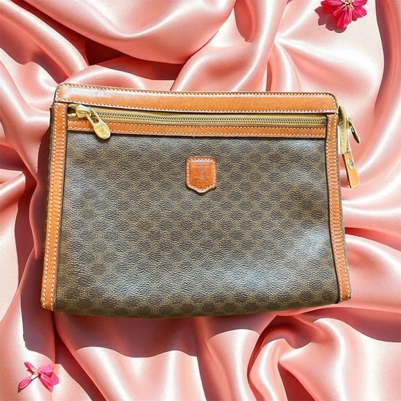 Vintage Celine Leather Clutch - Picture 1 of 5